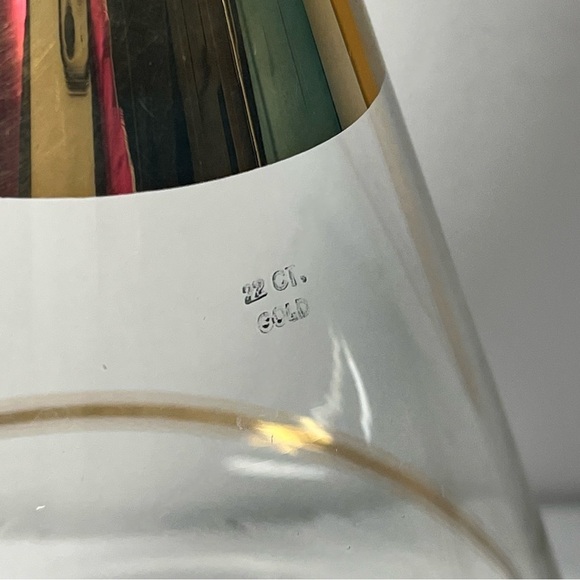 Inland Brass Gold‎ Glass Coffee Pot Carafe Candle Warmer Stand with Cork Stopper - Picture 8 of 13